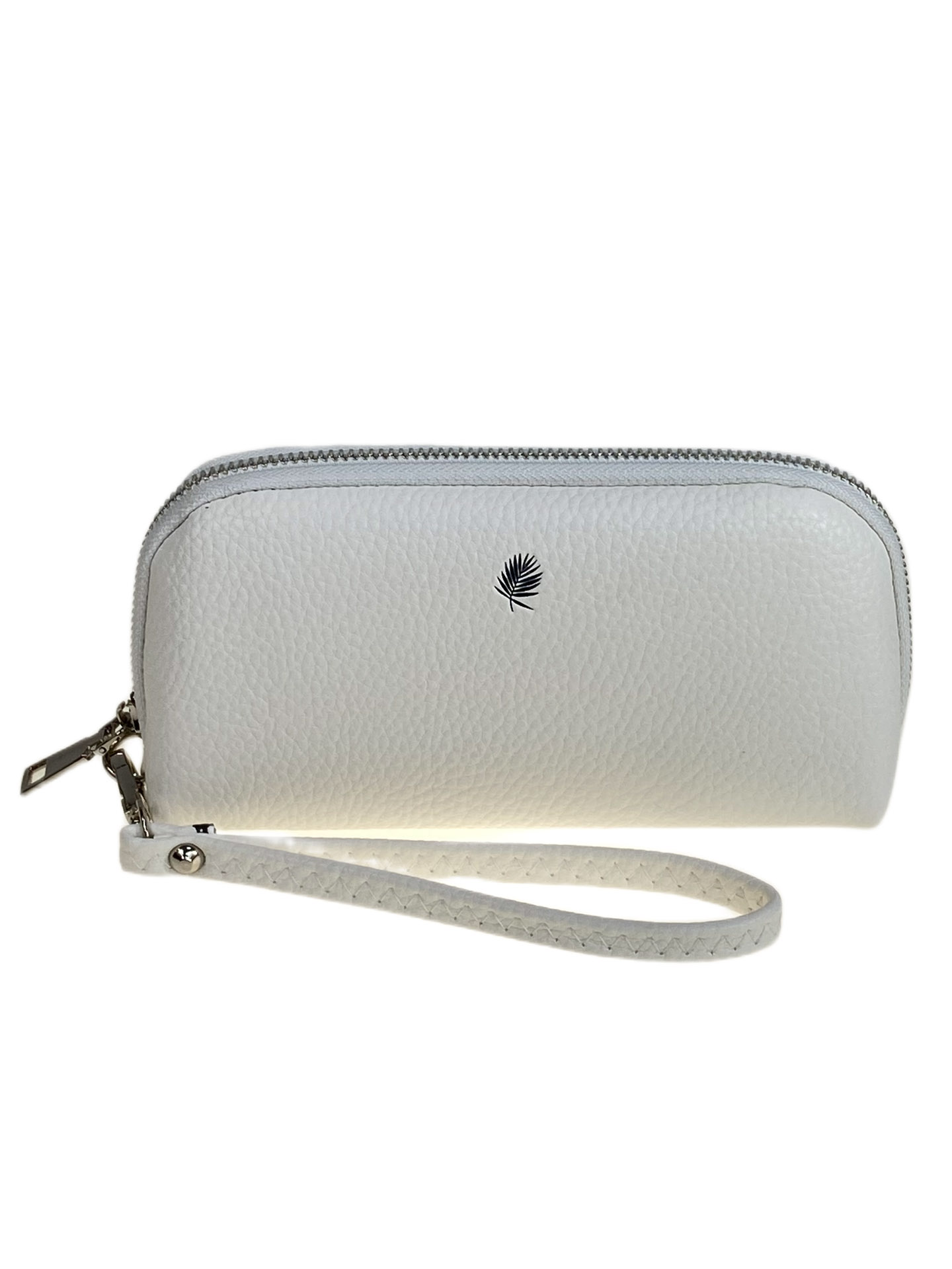 На фото 1 - Женский кошелёк  из натуральной кожи, цвет белый