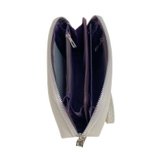 На фото 2 - Женский кошелёк  из натуральной кожи, цвет светло бежевый