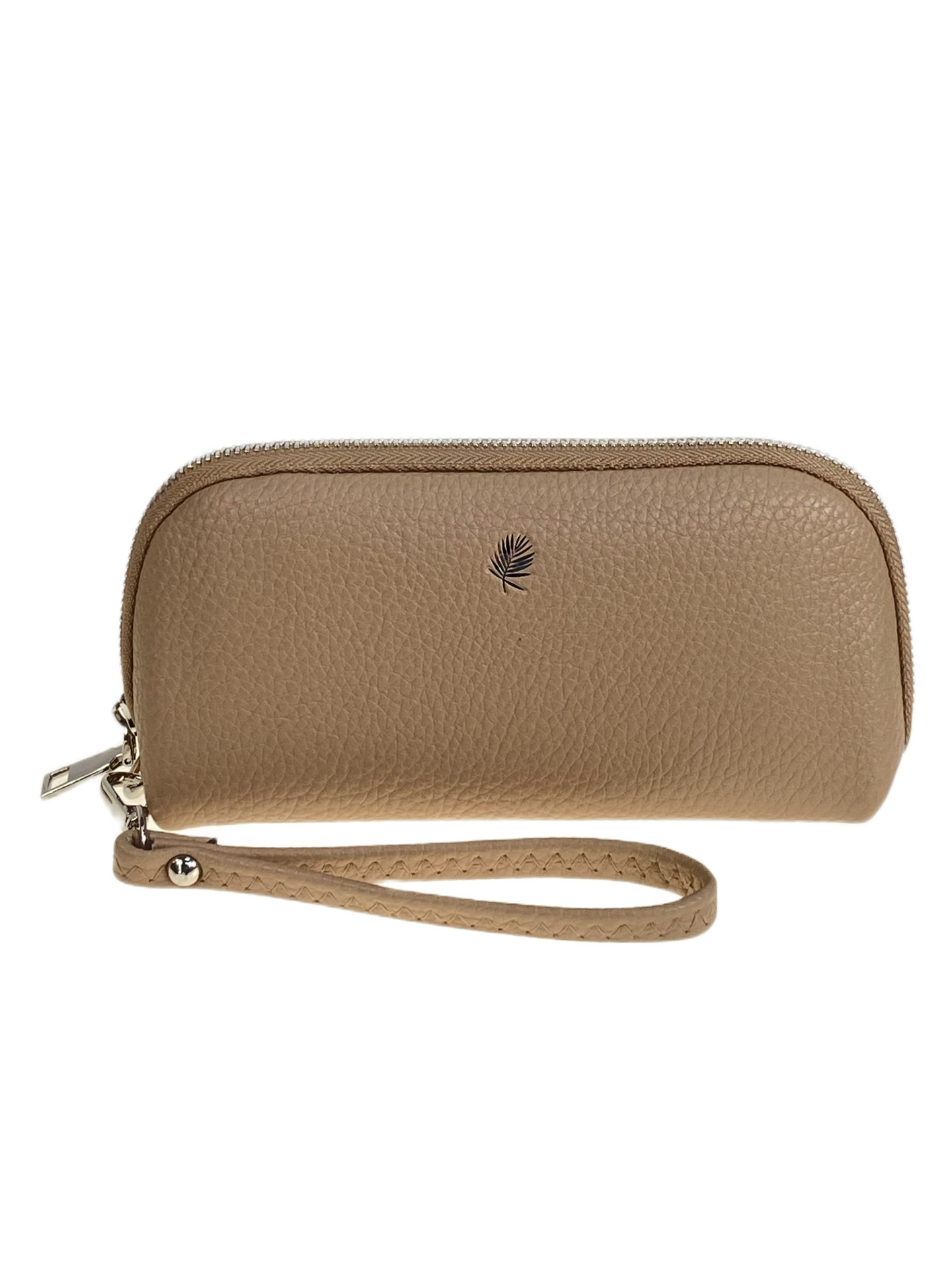 На фото 1 - Женский кошелёк  из натуральной кожи, цвет светло коричневый