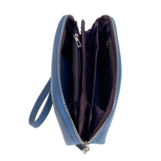 На фото 2 - Женский кошелёк из натуральной кожи, цвет голубой На фото 2 - Женский кошелёк из натуральной кожи, цвет голубой