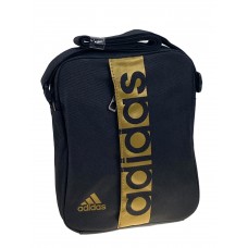 На фото 1 - Мужская сумка из текстиля, цвет черный