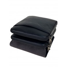 На фото 2 - Мужская сумка планшет из натуральной кожи цвет черный На фото 2 - Мужская сумка планшет из натуральной кожи цвет черный