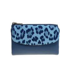 На фото 1 -  Женское портмоне из искусственной кожи, цвет синий