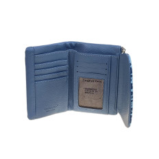 На фото 2 - Женское портмоне из искусственной кожи, цвет синий На фото 2 - Женское портмоне из искусственной кожи, цвет синий