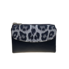 На фото 1 -  Женское портмоне из искусственной кожи, цвет черный